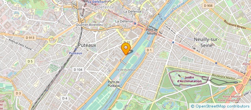 localisation de l'entreprise ATOS FINANCE SOLUTIONS à PUTEAUX