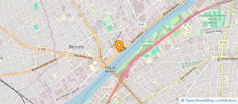 localisation de l'entreprise ATOS GENESIS  BEZONS