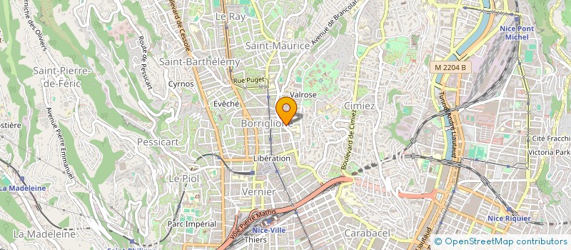localisation de l'entreprise ATOS SARL à NICE