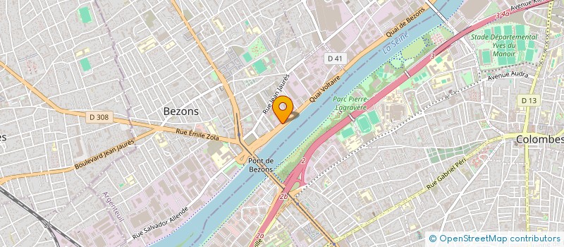 localisation de l'entreprise ATOS SE à BEZONS