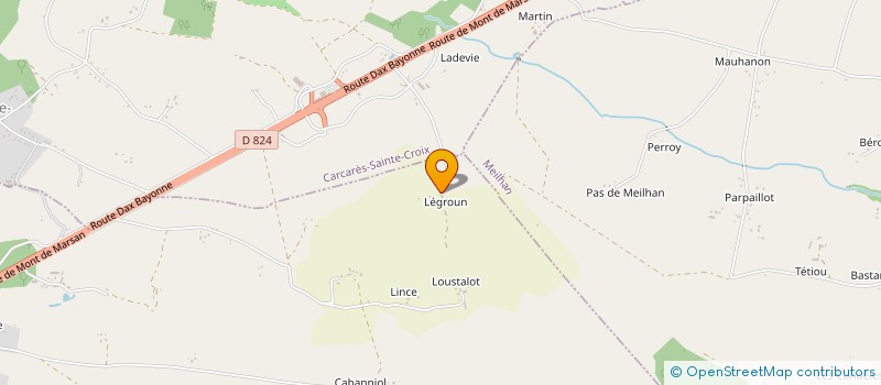 localisation de l'entreprise ATOS SUD OUEST  TARTAS