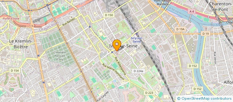 localisation de l'entreprise ATOSSA à IVRY-SUR-SEINE