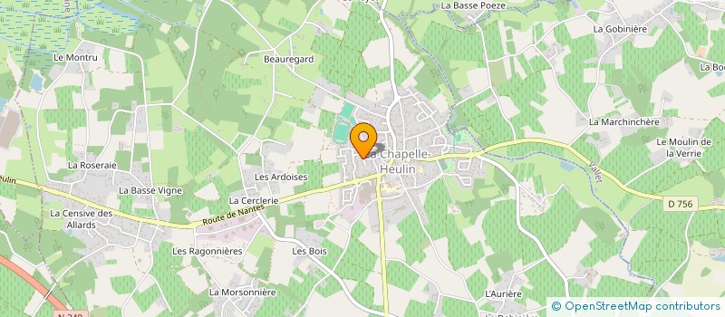 localisation de l'entreprise ATOUD'SUITE DEPANNAGE à LA CHAPELLE-HEULIN