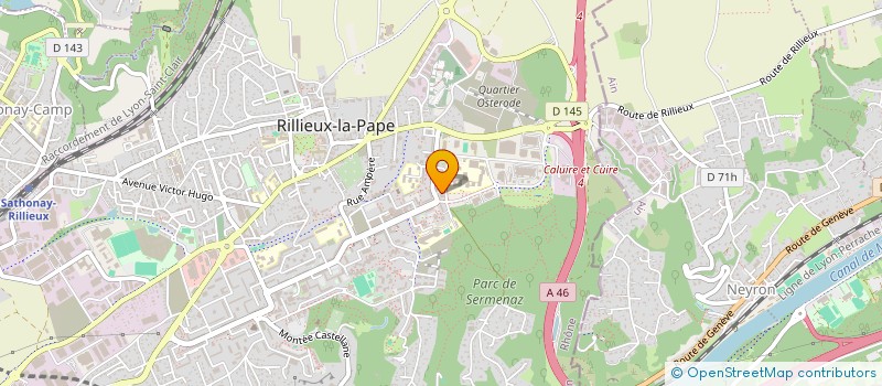 localisation de l'entreprise ATOURENOV  RILLIEUX-LA-PAPE