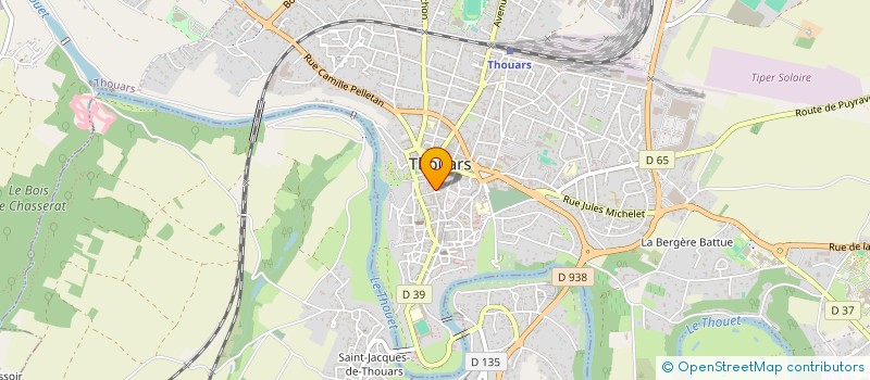 localisation de l'entreprise ATOURS&FLORE  THOUARS