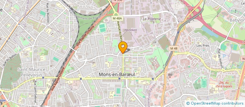 localisation de l'entreprise ATOUS LE RESEAU DES 4 AS à MONS-EN-BARŒUL