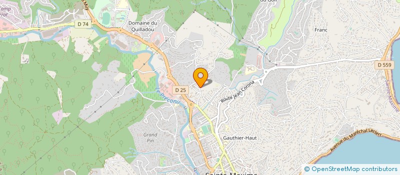 localisation de l'entreprise ATOUT à SAINTE-MAXIME