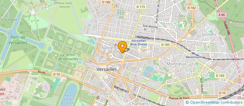 localisation de l'entreprise ATOUT à VERSAILLES