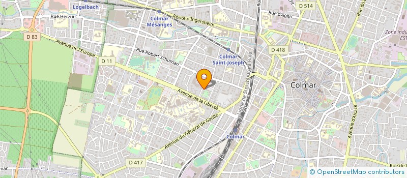 localisation de l'entreprise ATOUT AGE ALSACE  COLMAR