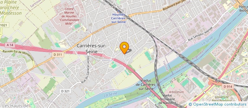 localisation de l'entreprise ATOUT'AGE SERVICES  CARRIERES-SUR-SEINE