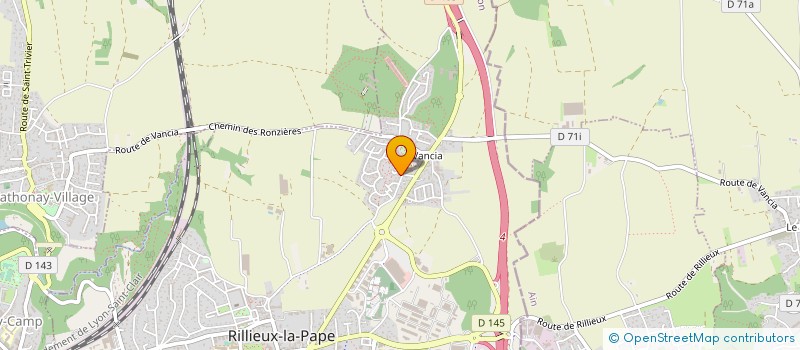 localisation de l'entreprise ATOUT AMENAGEMENT HABITAT  RILLIEUX-LA-PAPE