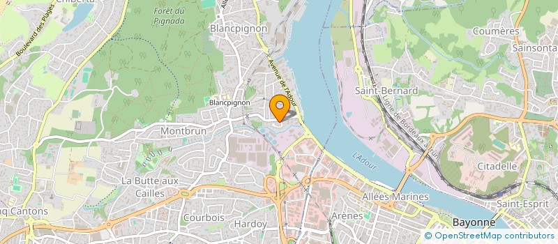 localisation de l'entreprise ATOUT BATIMENT SERVICES 64  ANGLET