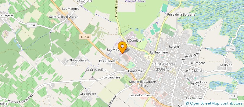 localisation de l'entreprise ATOUT BIO à SAINT-PIERRE-D'OLERON