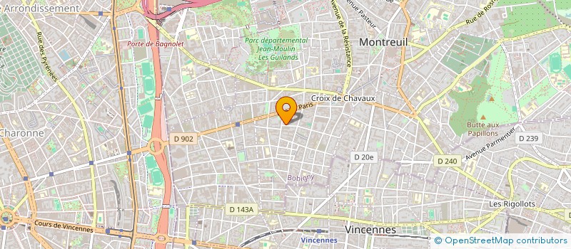 localisation de l'entreprise ATOUT BOIS AGENCEMENT à MONTREUIL