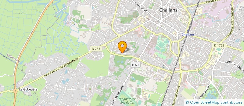 localisation de l'entreprise ATOUT BOX OUEST à CHALLANS