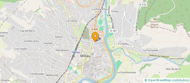 localisation de l'entreprise ATOUT CARREAU à MILLAU