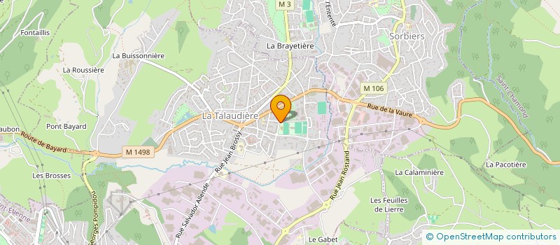 localisation de l'entreprise ATOUT CHOEUR  LA TALAUDIERE