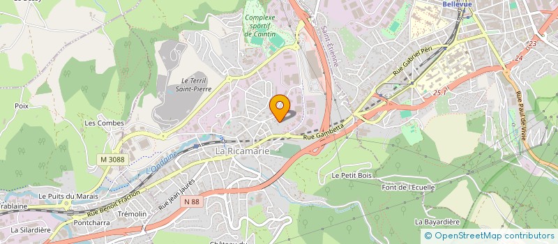localisation de l'entreprise ATOUT COMM' à LA RICAMARIE