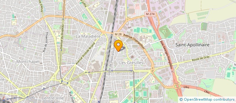 localisation de l'entreprise ATOUT-COMWEB à DIJON