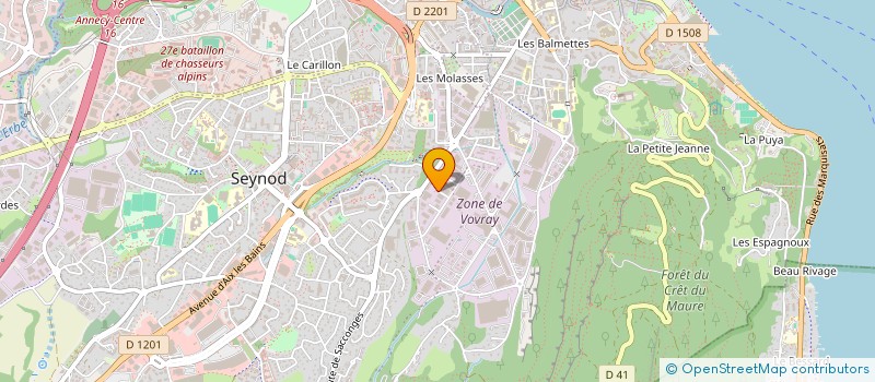 localisation de l'entreprise ATOUT CONCEPT à ANNECY