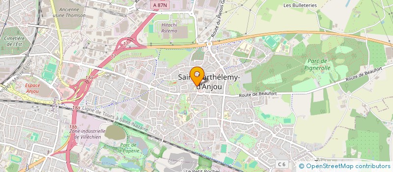 localisation de l'entreprise ATOUT CONCEPT  SAINT-BARTHELEMY-D'ANJOU