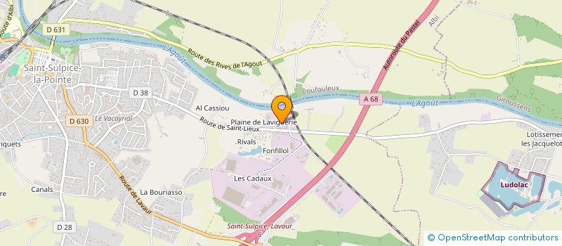 localisation de l'entreprise ATOUT CONCEPT  SAINT-SULPICE-LA-POINTE