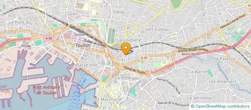 localisation de l'entreprise ATOUT CONSTRUCTION  TOULON