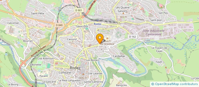 localisation de l'entreprise ATOUT DANSE  RODEZ