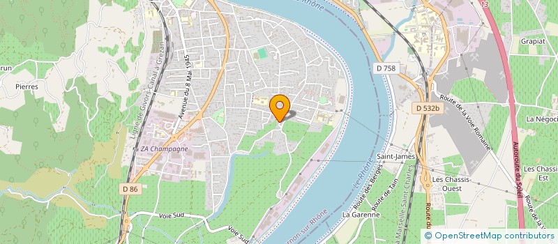 localisation de l'entreprise ATOUT DECO à TOURNON-SUR-RHONE