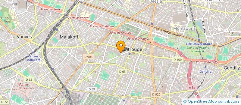 localisation de l'entreprise ATOUT DECORATION à MONTROUGE
