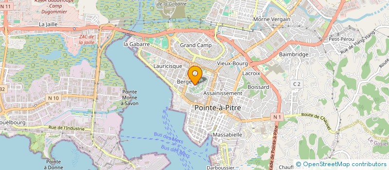 localisation de l'entreprise ATOUT DOM - SERVICES AUX PERSONNES à POINTE-A-PITRE