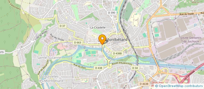 localisation de l'entreprise ATOUT DOMICILE à MONTBELIARD