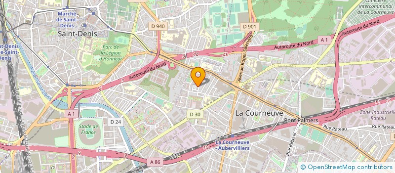 localisation de l'entreprise ATOUT DRIVER à LA COURNEUVE