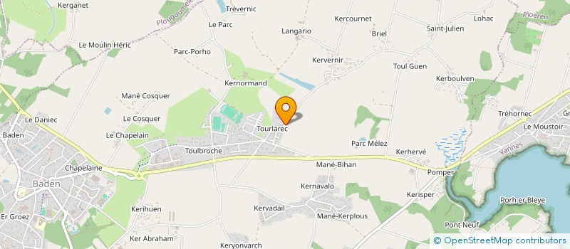 localisation de l'entreprise ATOUT ELEC 56  BADEN