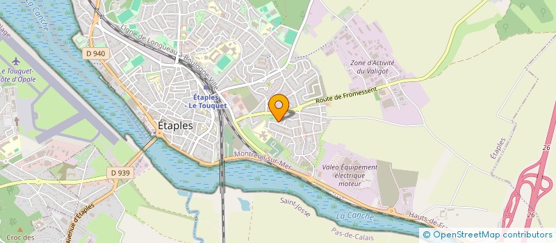 localisation de l'entreprise ATOUT ENERGIE à ETAPLES