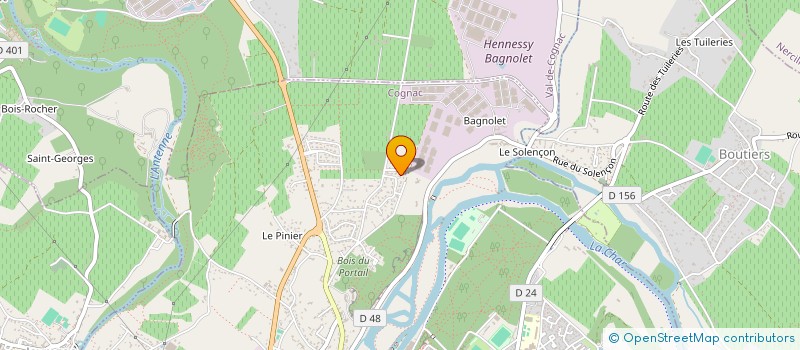 localisation de l'entreprise ATOUT ETAGE à COGNAC