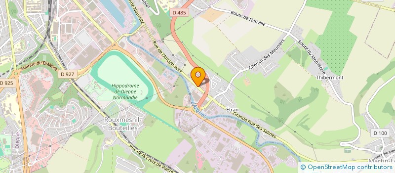 localisation de l'entreprise ATOUT FLAMME  MARTIN-EGLISE