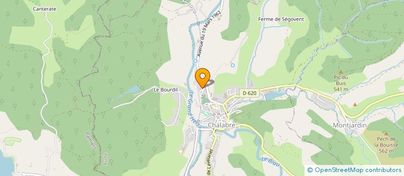 localisation de l'entreprise ATOUT FRUIT  CHALABRE