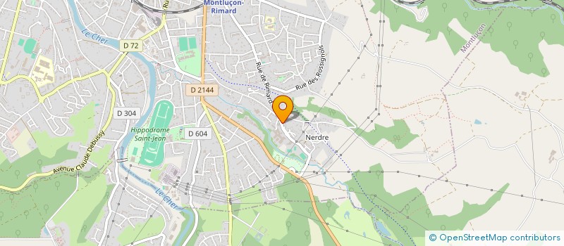 localisation de l'entreprise ATOUT GRAPHISME  MONTLUCON