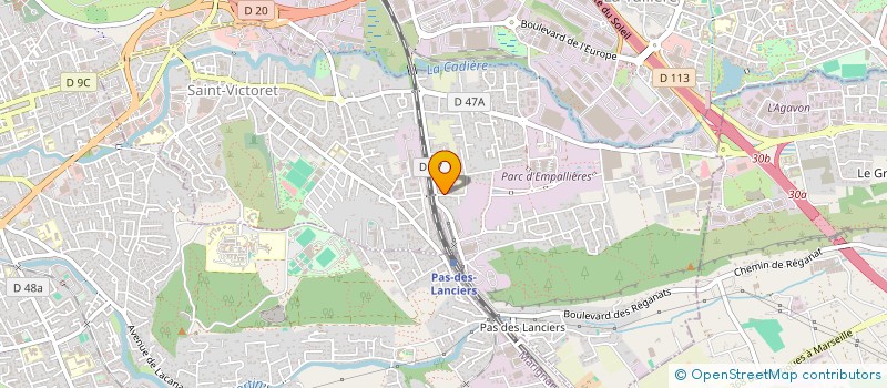 localisation de l'entreprise ATOUT HABITAT  SAINT-VICTORET