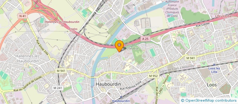 localisation de l'entreprise ATOUT HABITAT  HAUBOURDIN