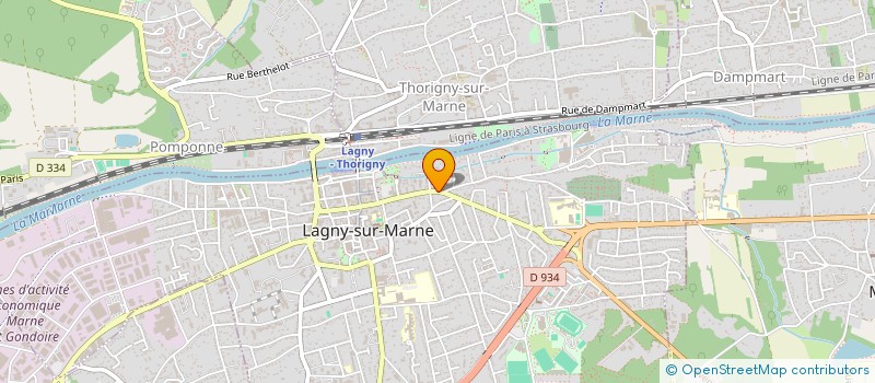 localisation de l'entreprise ATOUT IMMOBILIER à LAGNY-SUR-MARNE