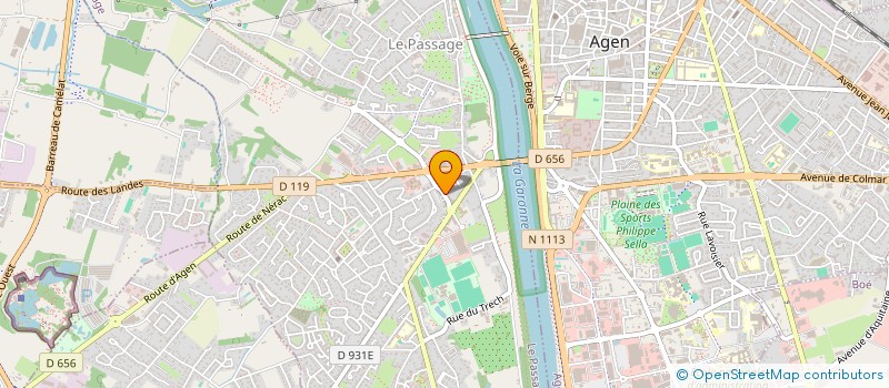 localisation de l'entreprise ATOUT IMMOBILIER AGEN  LE PASSAGE