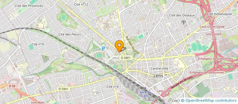 localisation de l'entreprise ATOUT INSERTION à LENS