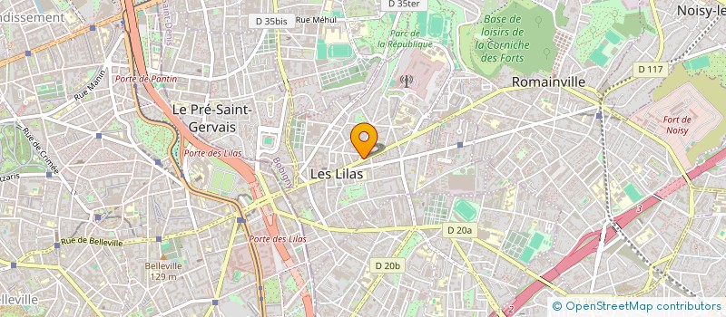localisation de l'entreprise ATOUT JEUNESSE à LES LILAS