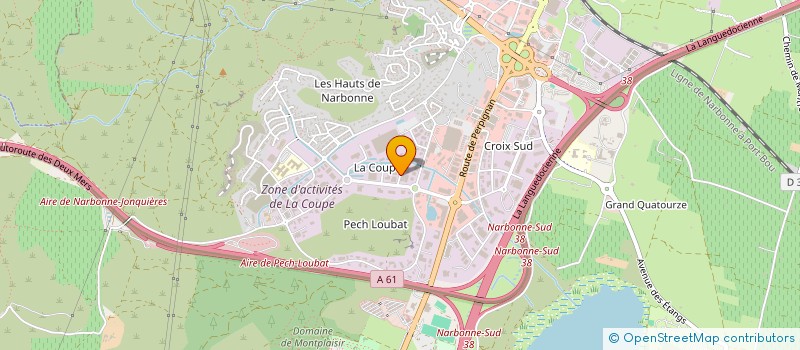 localisation de l'entreprise ATOUT LOC à NARBONNE
