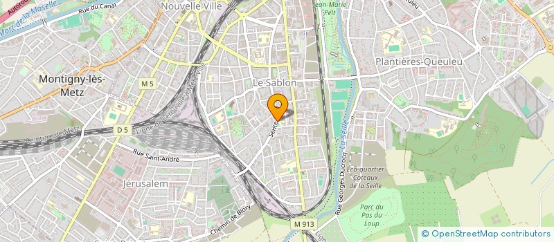 localisation de l'entreprise ATOUT METIERS SERVICES  METZ