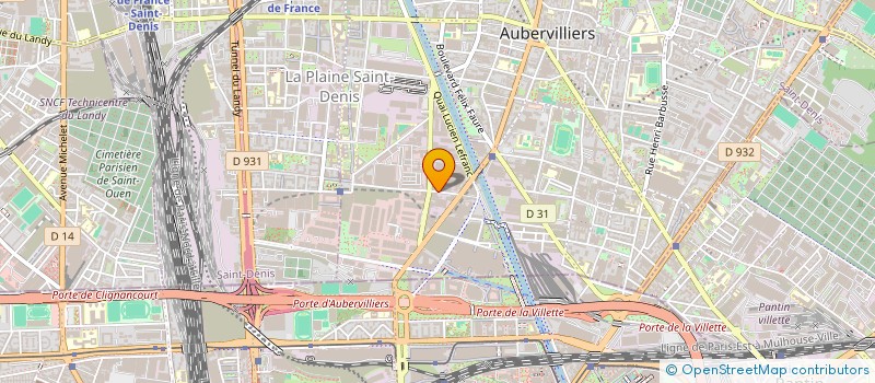 localisation de l'entreprise ATOUT MODE  AUBERVILLIERS