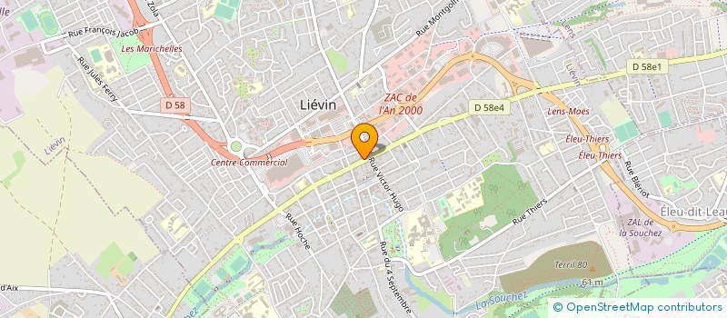 localisation de l'entreprise ATOUT NORD à LIEVIN