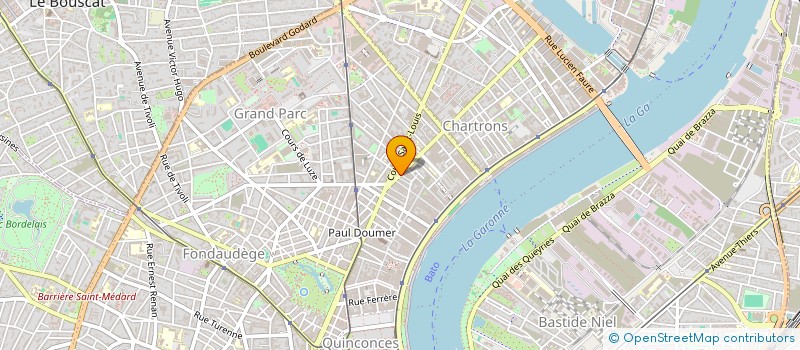 localisation de l'entreprise ATOUT'ONGLE à BORDEAUX